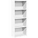 Libreria Bianca 60x30x152 Cm In Legno Multistrato - Foto miniatura 2