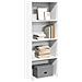 Libreria Bianca 60x30x152 Cm In Legno Multistrato - Foto miniatura 1