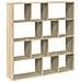 Libreria Rovere Sonoma 132x29x141,5 Cm In Legno Multistrato - Foto miniatura 2