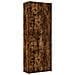Armadietto Rovere Fumo 80x42,5x225 Cm In Truciolato - Foto miniatura 2