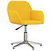 Sedia Da Ufficio Girevole Giallo Chiaro In Tessuto - Foto miniatura 1