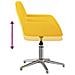 Sedia Da Ufficio Girevole Giallo Chiaro In Tessuto - Foto miniatura 6
