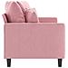Divano a 2 Posti Rosa 140 cm in Velluto - Foto miniatura 4
