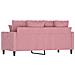 Divano a 2 Posti Rosa 140 cm in Velluto - Foto miniatura 5