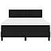 Letto con Box Spring e Materasso Nero 140x190 cm Tessuto - Foto miniatura 8