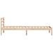 Struttura del letto  con testata 90x220 cm in legno massello di pino - Foto miniatura 6