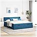Struttura Letto Pouf con Materassi 180x200 cm Velluto - Foto miniatura 4