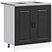 Mobile da cucina con porta Kalmar 2 pcs Nero 80 x 46 x 81.5 cm - Foto miniatura 1