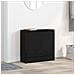 Mobile per Scarpe Nero Rovere 60x21x57 cm Legno Ingegnerizzato - Foto miniatura 2