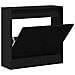 Mobile per Scarpe Nero Rovere 60x21x57 cm Legno Ingegnerizzato - Foto miniatura 5