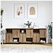 Sideboards 3 pcs rovere artigianale 180 x 35 x 70 cm - Foto miniatura 2