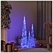 Lusso Casadino -  Set Coni Luce Led Decorativi Acrilici Blu 30/45/60cm - Foto miniatura 8