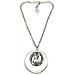Collana Gd Coin Con Cerchio Placcato Argento - Foto miniatura 1