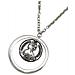 Collana Gd Coin Con Cerchio Placcato Argento - Foto miniatura 2