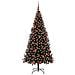 Albero di Natale con 300 LED con supporto Nero 180 cm PVC - Foto miniatura 3