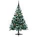 Albero di Natale artificiale Verde 150 cm PVC e Acciaio - Foto miniatura 4