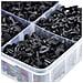 Set Di Rivetti Auto - 620 Pezzi In Scatola Di Plastica | Nylon Resistente, Nero | Per Carrozzeria, Interni, Finestrini, Motore - Foto miniatura 8