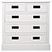 Cassettiera In Legno Bianco 80x40x80,5h - Foto miniatura 2