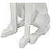 Scultura Cane Ory Svuotatasche Grande Low-poly In Resina Bianca E Oro - Foto miniatura 8