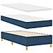 Letto a molle con materasso Blu 190 x 90 cm Tessuto - Foto miniatura 6