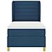 Letto a molle con materasso Blu 190 x 90 cm Tessuto - Foto miniatura 7