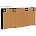 Set di Armadi da Bagno con lo scaffale 3 pcs 126 x 16 x 62.5 cm - Foto miniatura 9