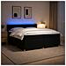 Letto box spring con materasso Nero 200 x 200 cm Tessuto - Foto miniatura 4