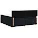Letto box spring con materasso Nero 200 x 200 cm Tessuto - Foto miniatura 9