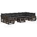Set Divano da Giardino 11 pz Grigio e Grigio Scuro polyrattan - Foto miniatura 1