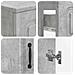 Set di armadietti da bagno in 3 pezzi UTRECHT Grigio Cemento - Foto miniatura 2