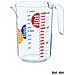 Caraffa in plastica trasparente con scala graduata lt 1,5 cm D 12xH 19 - Foto miniatura 2