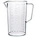Caraffa in plastica trasparente con scala graduata lt 1,5 cm D 12xH 19 - Foto miniatura 1