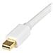 Cavo convertitore adattatore DisplayPort a HDMI con cavo integrato - mDP a HDMI da 2m - 4K bianco - Foto miniatura 4