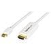 Cavo convertitore adattatore DisplayPort a HDMI con cavo integrato - mDP a HDMI da 2m - 4K bianco - Foto miniatura 1