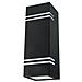 Lampada Da Muro Applique 2 X Gu10 Nero Esterno Ip44 Vt-7662 7512 - Foto miniatura 3