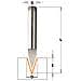 Fresa X Lettere 35 Gr. Hwm Z1 S=6 D=6x9x50 Dx 758.002.11 - Foto miniatura 1