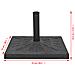 Base Per Parasole Quadrata In Resina Nera 19 Kg - Foto miniatura 4