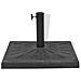 Base Per Parasole Quadrata In Resina Nera 19 Kg - Foto miniatura 5