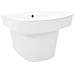 Lavabo A Parete In Ceramica Bianco 500x450x410 Mm - Foto miniatura 2