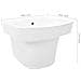 Lavabo A Parete In Ceramica Bianco 500x450x410 Mm - Foto miniatura 7