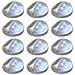 Lampade Solari Da Parete Da Esterni A Led 12 Pz Rotonde Argento - Foto miniatura 1