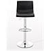 Sgabello Alto Hoover in Polipropilene E Metallo I Sgabello Bar Design Regolabile 59-80 CM I Sedia Sgabello Girevole 360°con Schienale Nero - Foto miniatura 2