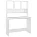Scrivania Mensole Bianco Lucido 110x45x157 cm Legno Multistrato - Foto miniatura 2
