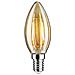 28705 Lampada Led Filament Candela 4,7 Watt Lampadina A Intensità Variabile Oro 2500 K Luce Oro E14 - Foto miniatura 1
