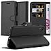 Custodia Compatibile Con Asus Zenfone Live / 3 Go In Nero Carbone - Coperchio Protettiva Con Chiusura Magnetica, Funzione Stand E Tasca Per Le Carte - Foto miniatura 1