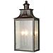 Lanterna Da Parete Per Esterno 3 Luci Light Bronzo Antico Ip44, E14 - Foto miniatura 1