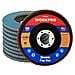 Flap Flap Wheel 115 Millimetri Dischi Grit 80 Dischi Abrasivi Macina Dischi Mole 10-pack - Foto miniatura 1