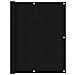 Paravento Da Balcone Nero 120x400cm In Tessuto Oxford - Foto miniatura 1