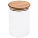 Barattoli di Vetro con Coperchio in Bambù 4 pz 800 ml - Foto miniatura 3