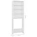 Mobile per Lavatrice Bianco 64x24x190 cm - Foto miniatura 8